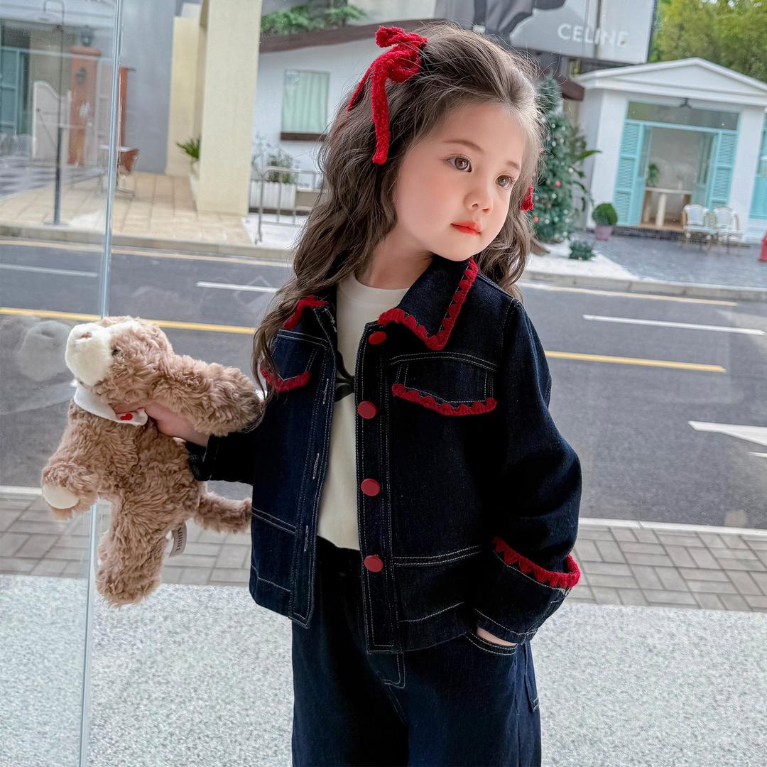 ensemble jean fille 2 pièces – veste & pantalon tendance ensemble jean fille 2 pièces – veste & pantalon tendance